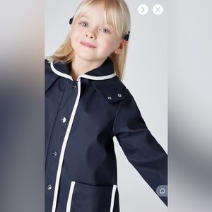 Nwt Jacadi navy raincoat 5T $120
